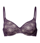 Ruby Geometric Lace Underwire Bra | Amethyst 70853-2431